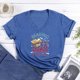 thumbnail image 1 of Camiseta con cuello en V Book Azul oscuro XXXL FLhrweasw Para estrenar, 1 of 1