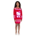 thumbnail image 4 of Hello Kitty Girls Holiday Sweater Dress with Long Sleeves, Sizes 4-12, 4 of 10