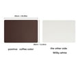 Leather Placemat Home Double Sided Rectangular Insulated Table Mat