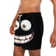 thumbnail image 4 of Ceisia Men's Big Grin Emoji Print Beach Shorts 4-Way Stretch Drawstring Swim Trunks (Multiple Colors) Gifts, 4 of 5