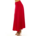 thumbnail image 3 of Women's Casual Solid Flare A-line Long Skirt, 3 of 7