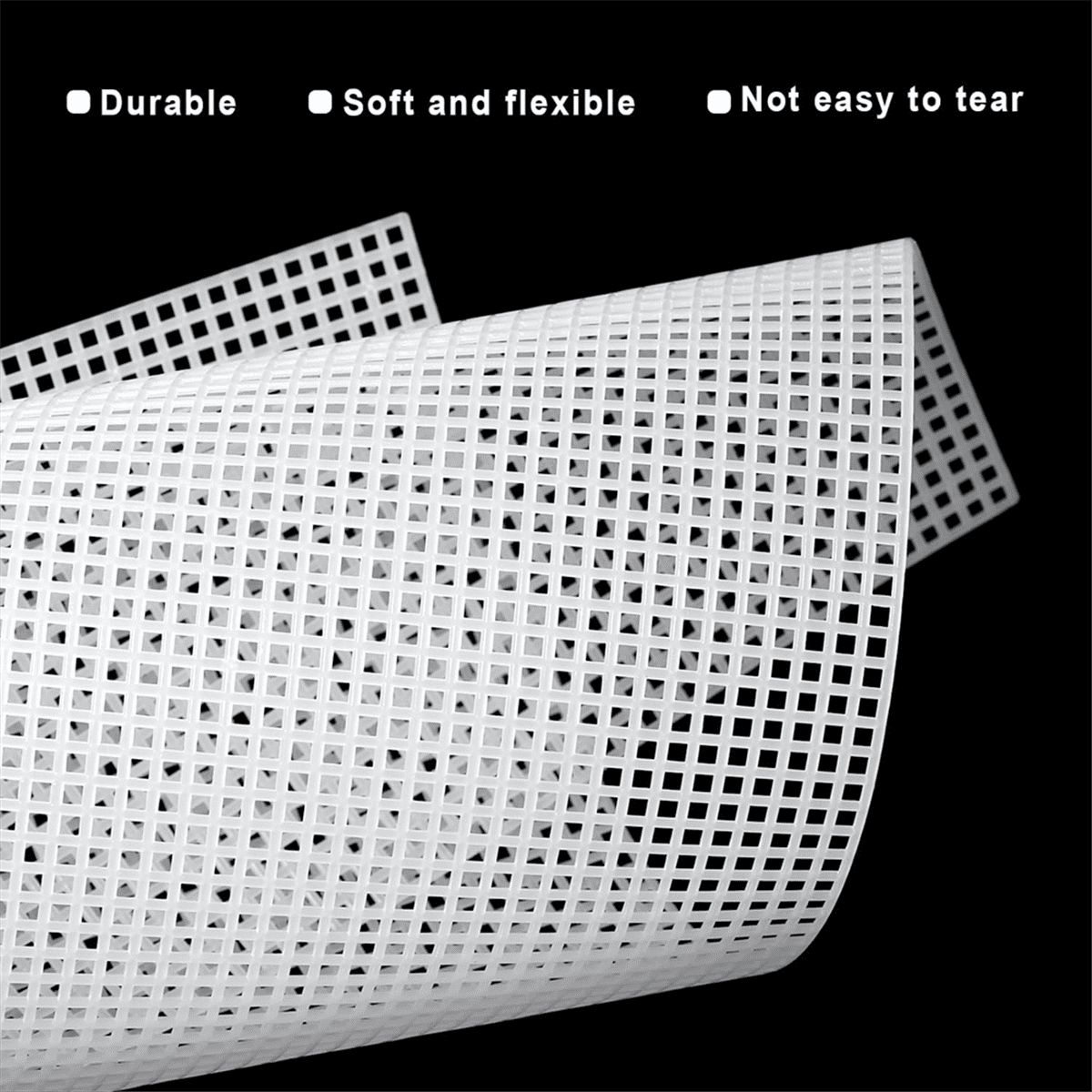 20 Sheets Plastic Canvas, 13x10.2Inch 7CT Transparent Mesh Canvas for Embroidery