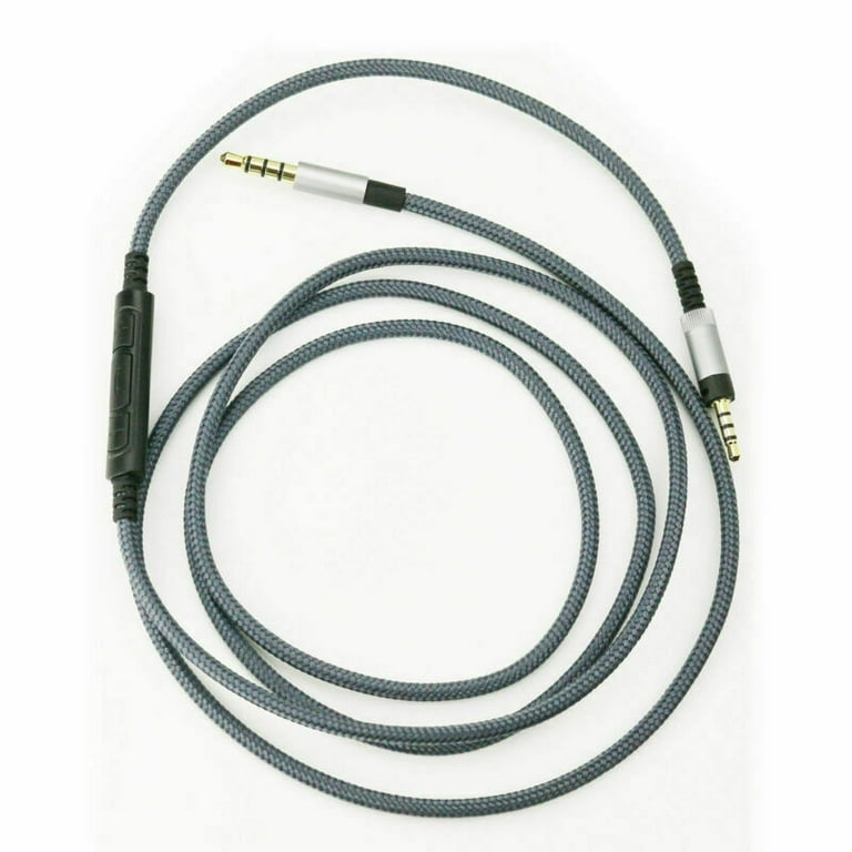 3MM Headphones Earphone Cable Mic Volume Control for Sennheiser Accessories Walmart