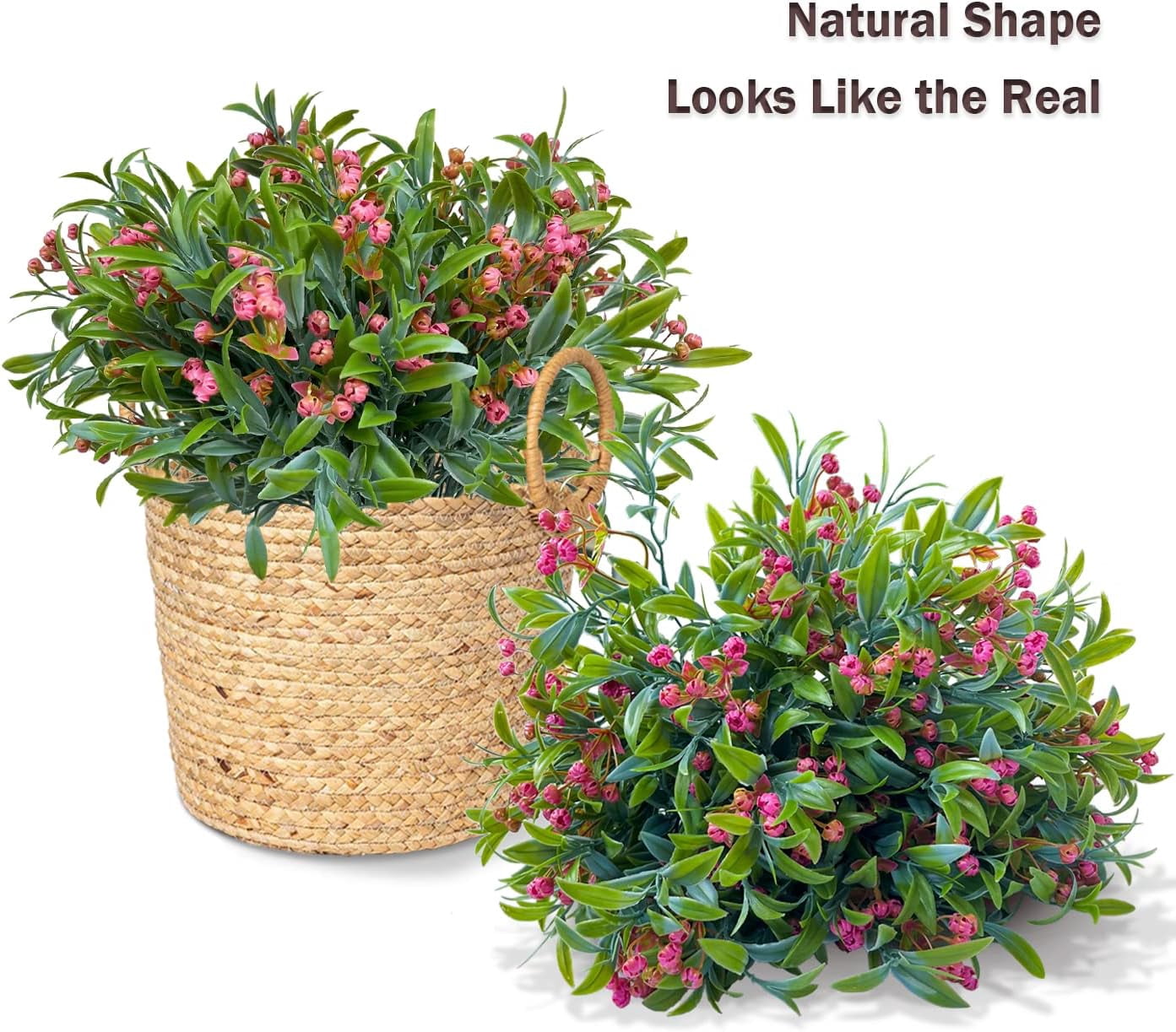 Artificial Flowers for Outdoors,16 Bundles Outdoor Fake Flowers UV Resistant Faux Silk Flowers for Outside Planters, Window Box Pot(Mix Color)
