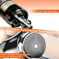 thumbnail image 2 of TeqHome's Electric Razor for Men, Mini Shaver Portable Pocket Size Shaver, Double Ring 3D Blade, USB Rechargeable, Dry Usage for Home Travel Office (Black), 2 of 8