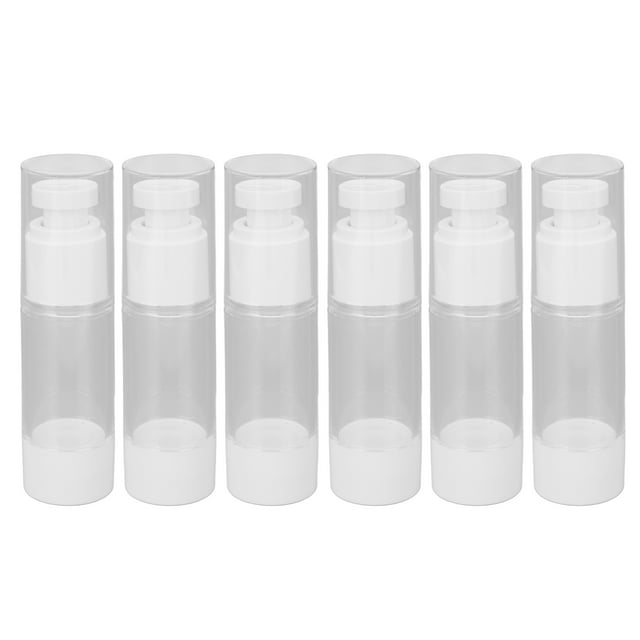 Accesorio de viaje, 6 botellas de cosméticos, botellas de plástico recargables, botellas de líquido para loción, diseñadas para durar