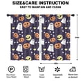 thumbnail image 2 of Blackout Kids Curtains,Halloween Ghost & Pumpkin Pattern Childrens Insulated Curtains Set Of 2,Bedroom Essentials,Toddler Room Decor 42"x63", 2 of 5