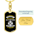 thumbnail image 3 of Start All Over Everyday Stainless Steel or 18k Gold Premium Swivel Dog Tag Keychain, 3 of 10