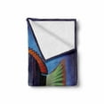 thumbnail image 2 of Marine Soft Flannel Fleece Throw Blanket, Tropical Exotic Ocean Sea Fish with Colorful Fins and Underwater Nautical Image, Cozy Plush for Indoor and Outdoor Use, 70" x 90", Multicolor, by Ambesonne, 2 of 6