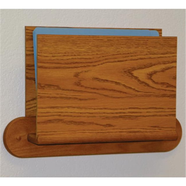 Single Open End Letter Size File Holder - Oval Mount