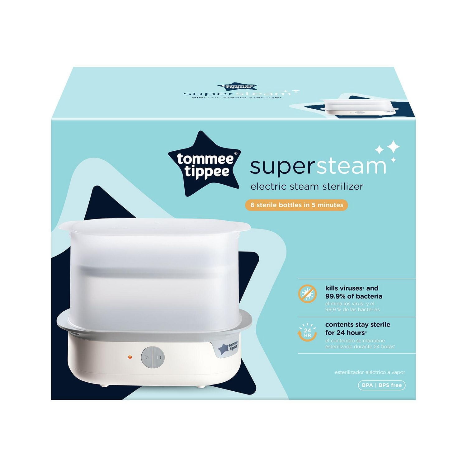 Stérilisateur électrique à vapeur Closer to Nature de Tommee Tippee pour biberons