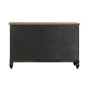 Liberty Furniture Industies, INC 9 Drawer Dresser - Black Traditional Multi in Dusty Taupe