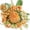 Orange, variant on Artificial Peony and Rose Flowers, 7 Stems Realistic Multicolored Faux Floral Bouquet for Wedding Centerpieces, Home Decor, Hotel, Living Room, Photography Props