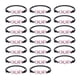 thumbnail image 4 of Minnieouse 20 piezas de pulseras de sóftbol, ​​cuerda de cera trenzada, ajustable, inspirador, deporte, brazalete de pelota, mujeres, Type2 NO2, 4 of 6
