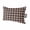 Brown, Black, Chocolate, variant on Grey Checkered Outdoor Pillows for Chaise Lounge Chair Waterproof Lumbar Pillows with Insert&Adjustable Elastic Strap Beach Headrest Pillow Farmhouse Plaid Buffalo Elegant Pool Pillow 11"x16"