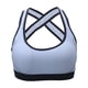 thumbnail image 3 of Mujer Yoga Fitness Stretch Entrenamiento Camiseta sin mangas Sin costuras Racerback Acolchado Sujetador deportivo (Blanco L), 3 of 4