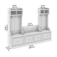 thumbnail image 3 of Woodland Entryway Storage Set with Drawers in White Maple - Engineered Wood, 3 of 6