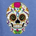 thumbnail image 5 of Wild Bobby Day Of The Dead Sugar Skull Pop Culture Unisex Graphic Hoodie Sweatshirt, Vintage Heather Blue, X-Large, 5 of 5