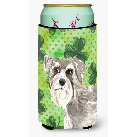 Carolines Treasures CK1792TBC Shamrocks Schnauzer 1 Tall Boy Beverage Insulator Hugger Tall Boy multicolor