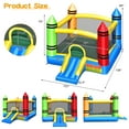 thumbnail image 2 of Costway Inflatable Bounce House Kids Jumping Castle w/ Slide Ocean Balls & 480W Blower, 2 of 10