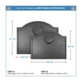 thumbnail image 3 of Minuteman International Cast Iron Shell Fireplace Fireback, Large, Black, 3 of 4
