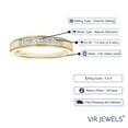 thumbnail image 3 of Vir Jewels 1/2 CTTW Diamond Wedding Band for Women Princess 14K Yellow Gold 7 Stones Channel, 3 of 7