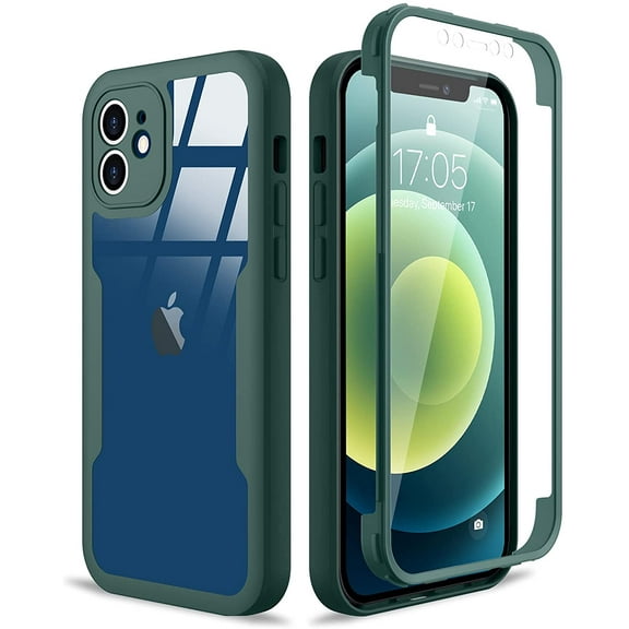 WindamazingStory YIZHUO Compatible with iPhone 12 6.1 inch Case with Screen Protector, Red