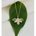 thumbnail image 3 of Hitanshu Jewels Women's Bee Shape Pendant 1.50Ct Round CZ 14k Yellow Gold Finish, 3 of 4