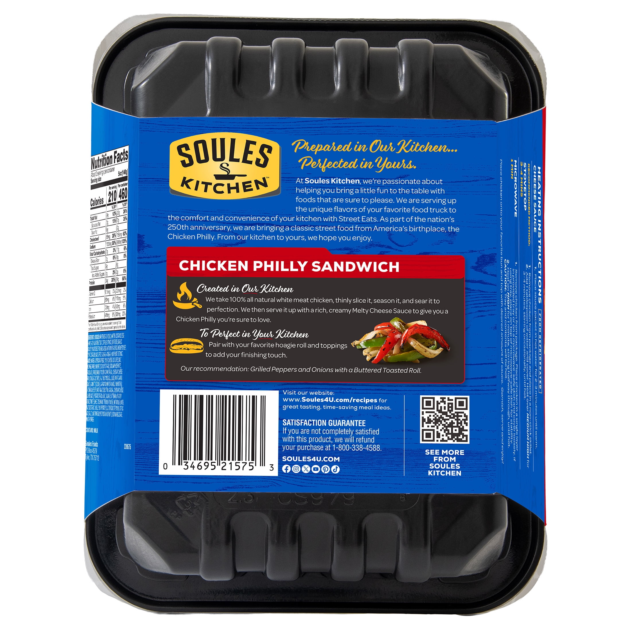 Soules Kitchen, Fresh Meal Kit, Philly Chicken, A250, 11 oz