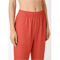 thumbnail image 4 of Cavosen Straight Leg Pants with Pockets for Women Trousers Solid Lightweight Elastic Waist Bottom Casual Pants Orange 2XL, 4 of 6