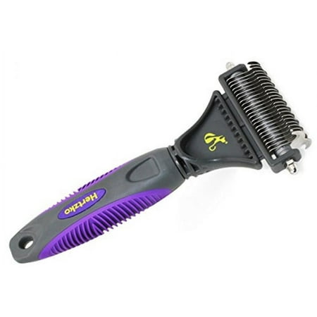 UPC: 0881314705689 | Double Sided Pet Dematting Comb / Rake by Hertzko