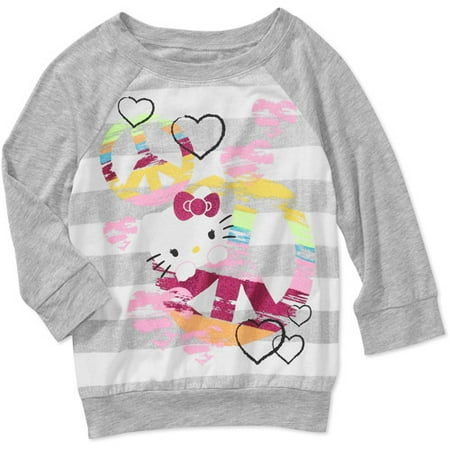 Hello Kitty Girls 3/4 Sleeve Jersey Top