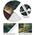 thumbnail image 2 of FMSHPON Young Tree Xmas Christmas Tree Skirt Stand Mat for Holiday Party Decoration Indoor Outdoor 48 inches, 2 of 6