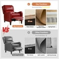 thumbnail image 4 of 14Karat Home Hyde Polyester Recliner, Red, 4 of 10