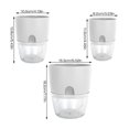 thumbnail image 1 of Flower Pot Self Watering, Set Of 3 Herb Pots With Irrigation System, Flower Pot Plastic Herb Pot Kitchen Set, Self Watering Flower Pots Plant Pot For, 1 of 4