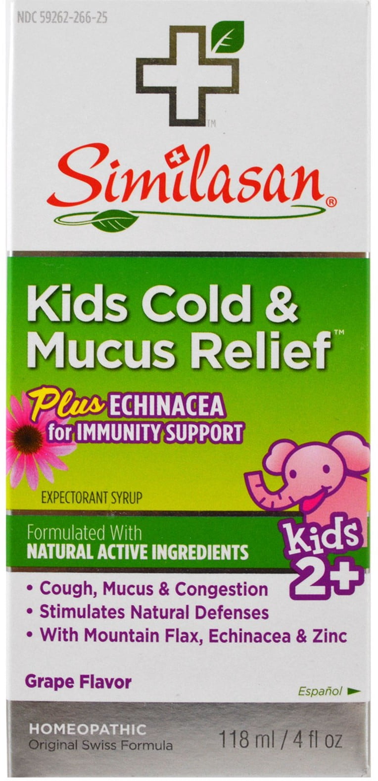 Similasan Kids Cold & Mucus Relief Syrup Plus Echinacea 4 oz