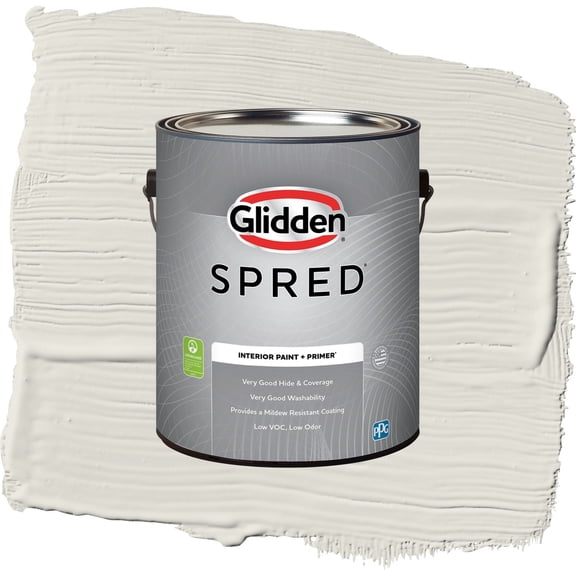 Glidden Spred In The Cloud Semi Gloss Interior Paint and Primer, 1 Gallon