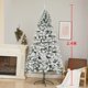 thumbnail image 1 of White Snowflake PVC Artificial Christmas Tree Snow Christmas tree made cedar tree mall window decoration tree, 1 of 4