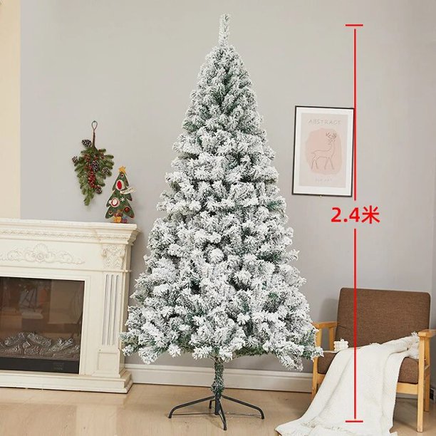 White Snowflake PVC Artificial Christmas Tree Snow Christmas tree made cedar tree mall window decoration tree