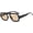 A03 Black Frame/Brown Lens, variant on Trendy Square Aviator Sunglasses for Women Men 70s Designer Inspired Sun Glasses Flat Top Shades