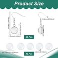 thumbnail image 3 of DIY Blank Dome 304 Stainless Steel Dangle Earring Making Kits Stainless Steel Color 34mm Tray: 10mm 20 Gauge Pin: 0.8mm, 3 of 5