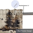 thumbnail image 5 of Cabin Bear Valance Curtain for Kitchen Rustic Farmhouse Wooden Western Country Wild Animal Privacy Decorative Rod Pocket Short Window Valance Curtains 54 by 18 in, 1 Panel, 5 of 6