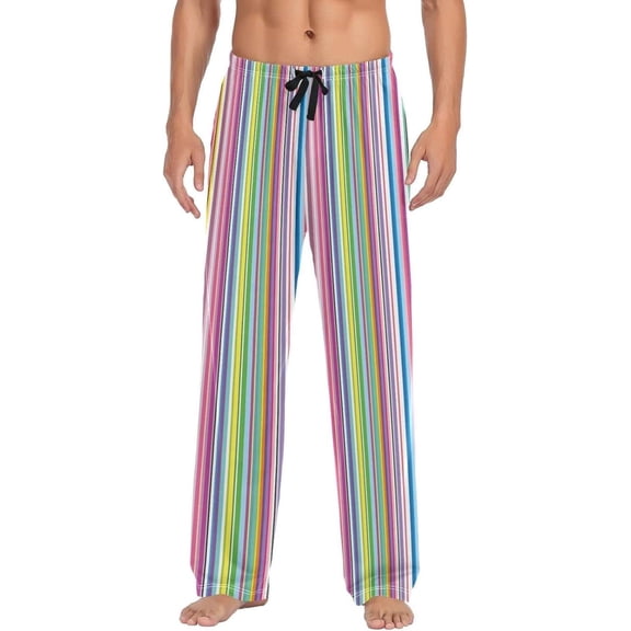 GZHJMY Mexican Serape Pajama Pants for Men, Lounge Pants Lightweight Men Pajama Bottoms with Drawstring Pockets, Christmas New Year Birthday Gifts, Medium