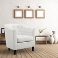 thumbnail image 2 of Emma Arm Chair by Naomi Home-Color:White, 2 of 10