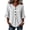 Gray, variant on Blouses for Women, Short Sleeves Button Down V Neck Summer Outdoor Stripes Sirts, S-2XL