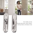 thumbnail image 3 of Stainless Steel Plate Lock, Comfortable Grip Easy Installation Door Handle Lock Set With Cylinder Keys For Household Use, 3 of 8