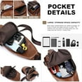 thumbnail image 3 of Djiypn Sling-Bag Crossbody-Bag Women-Men Backpack-Daypack - Hiking Chest Travel Bag Portable Hiking Daypacks For Women Khaki, 3 of 9
