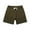 Army Green Cotton Shorts for Men, variant on HOOMEUMY Mens Casual Shorts Solid Colour Soft Cotton Elastic Drawstring Basic Joggers Gym Sports Running Hiking Pocket Shorts Black S