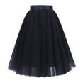 thumbnail image 2 of IROINNID Empire Waist tail Skirts For Women Basic Versatile Stretchy A-line Flared Casual Skater Skirt Solid Color Skirt, 2 of 5