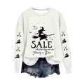 thumbnail image 4 of Neewe Women's Halloween Witches Printed Casual Crew Neck Sweatshirt Loose Soft Long Sleeve Pullover Tops, 4 of 4